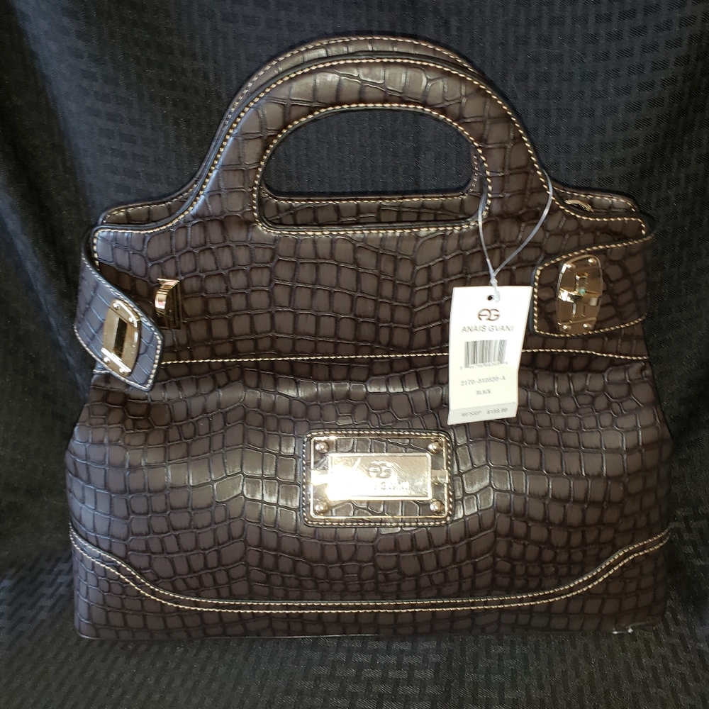..Anais Gvani Croco Satchel